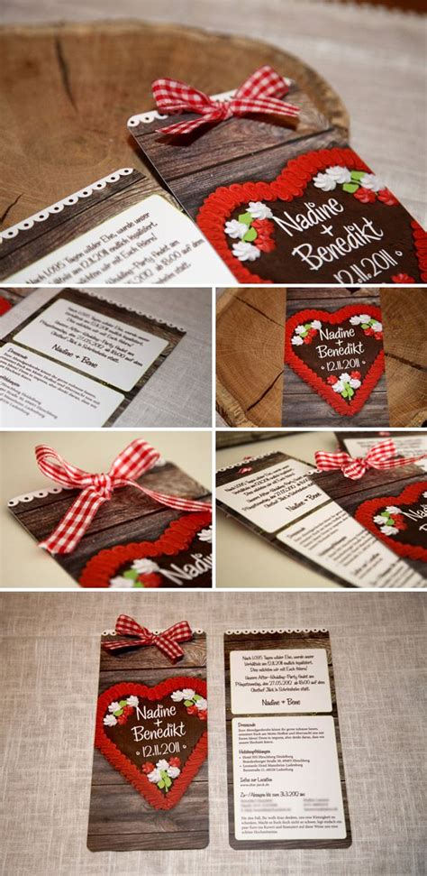 Rustikale Einladung Hochzeit