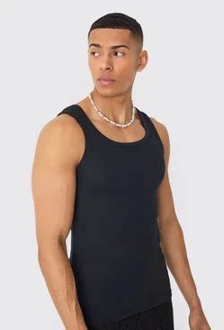 Men's Muscle Fit Vests | boohooMAN USA