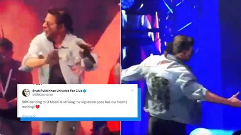 Shah Rukh Khan Wins The Audience As He Grooves To O Maahi Song From ...