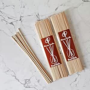 Maxime Candles Reed Diffuser Sticks, 8 Inch Natural Rattan Wood Sticks ...