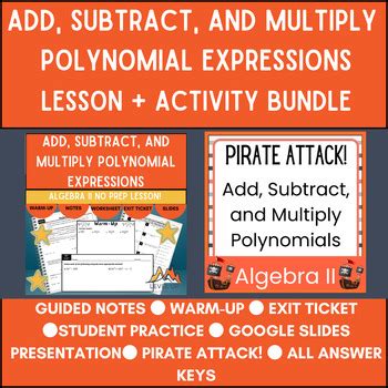 Image result for Add/Subtract and Multiply Polynomials