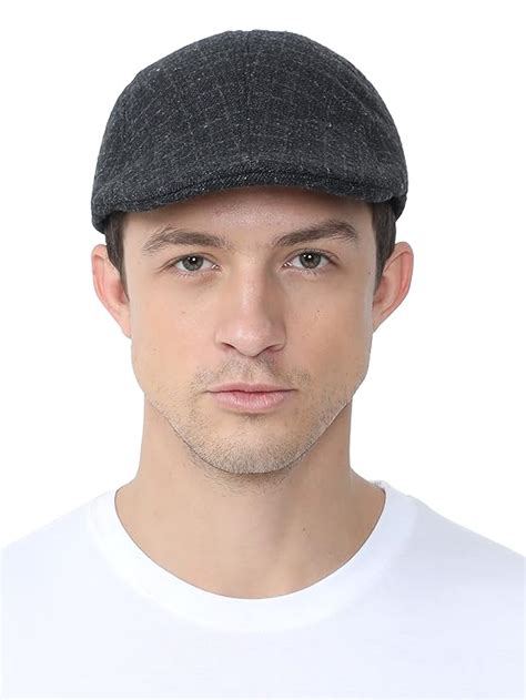 FabSeasons Men's Polyester Golf Flat Cap (MC82-Darkgrey-golfcap_Dark ...