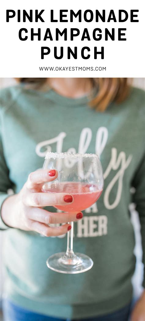 pink champagne punch for baby shower