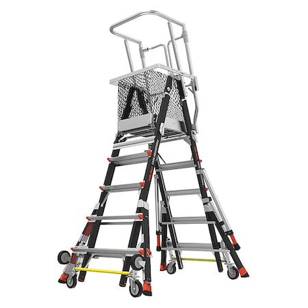 Little Giant Ladders 5 to 9 ft Fiberglass, Platform Stepladder, 375 lb ...