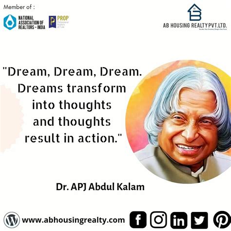 "Dream, Dream, Dream. Dreams transform into thoughts and thoughts ...