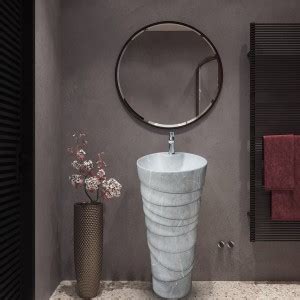 DELTA Pedestal Premium White Ceramic Wash Basin(M13) Cone Shape ...