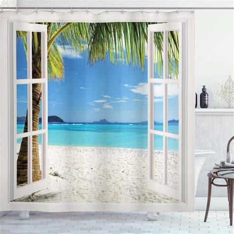 Shower Curtains With Beach Scenes at Katherine Lederman blog
