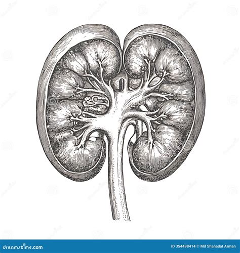 How To Draw A Human Kidney