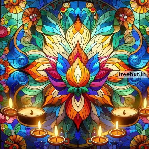 Diwali Rangoli Ideas with Stain Glass Art on Glass, Mirror and Acrylic ...