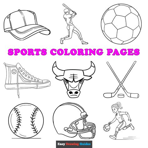 Coloring Sheets Of Sports