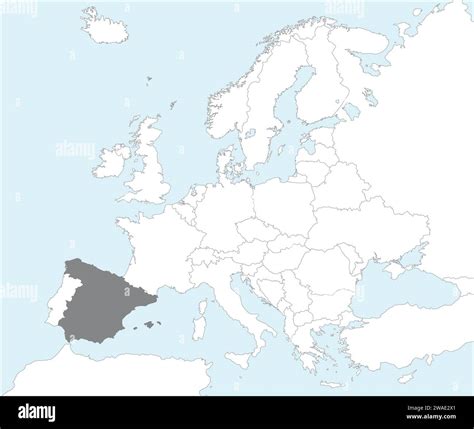 Location map of the KINGDOM OF SPAIN, EUROPE Stock Vector Image & Art - Alamy