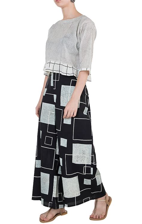 Black Squared Palazzo Pants – BANANA labs