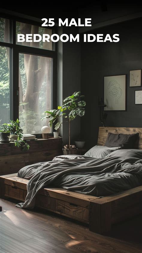 Modern Male Bedroom Ideas | Male bedroom ideas, Masculine bedroom ...