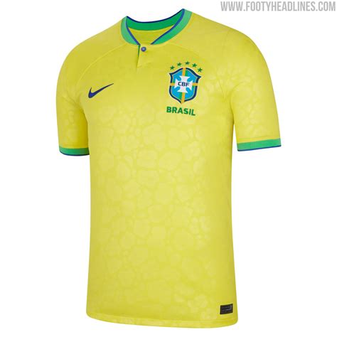 Brazil 2022 World Cup Home & Away Kits Revealed - Footy Headlines
