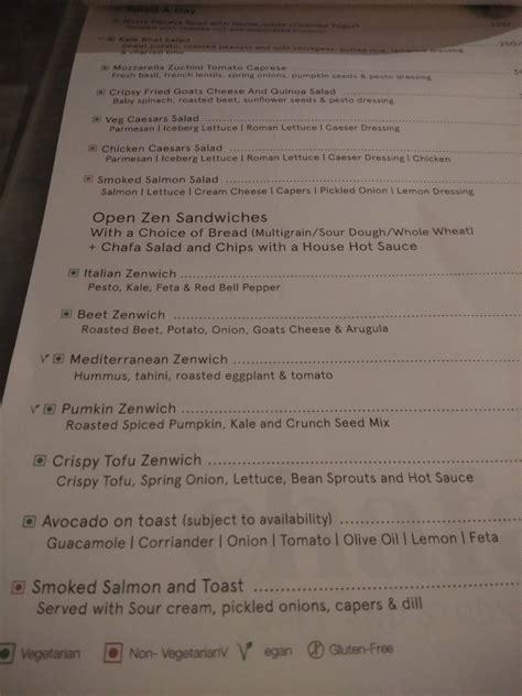 Menu at Chafa Cafe And Studio, Pune