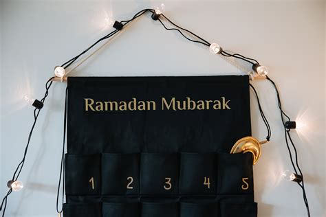 Ramadan Calendar Countdown Calendar Days to Eid Countdown Fabric ...
