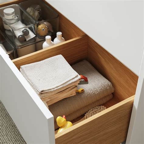 HAVBÄCK wash-stand with drawers, white, 100x48x63 cm (393/8x183/4x243/4 ...