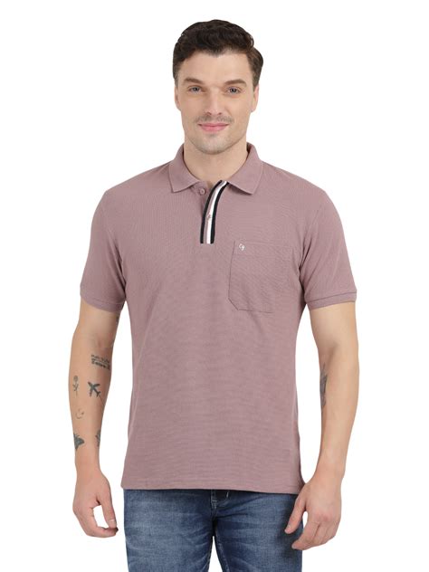 Onion Pink Solid Polo Collar T-Shirt – clarkegable.com