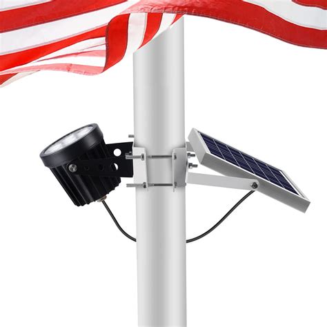 Flag Pole Solar Light Solar Flag Pole Light - 2000 Lumen Top-Mount LED ...