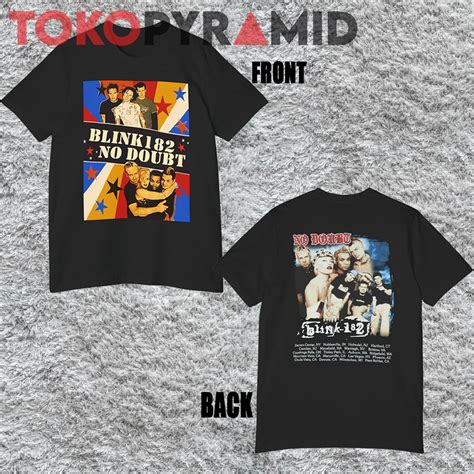 Vintage Rare Blink 182 No Doubt Tour Shirt 2-sided - TokoPyramid