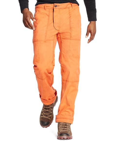 Lyst - Polo Ralph Lauren Classic-fit Reversible Cargo Pants in Orange ...
