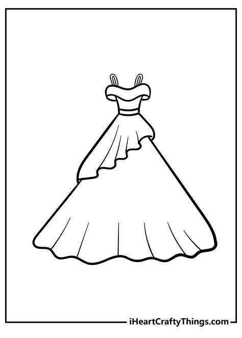 Dress Coloring Pages for Kids