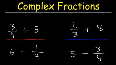 Image result for Simplifying Complex Fractions Problems