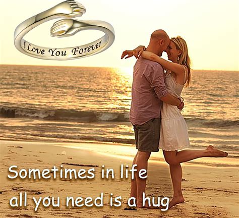 Buy Hug Ring Sterling Silver Adjustable - White Gold/18K Gold/Rose Gold ...