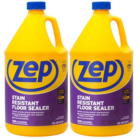 Zep Stain Resistant Floor Sealer – Protects Vinyl and Concrete Floors ...