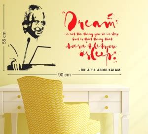 Tuffuk 55 cm Dream Abdul Kalam Quotes | Wall Stickers | PVC Vinyl | Non ...