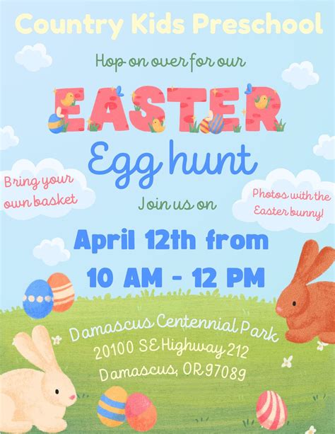 Country Kids Preschool Easter Egg Hunt , 20060 HWY 212 Damascus Or ...