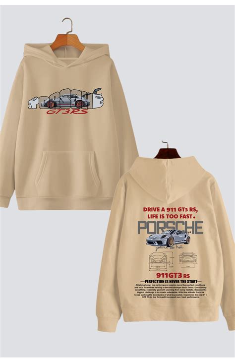 "Porsche GT3 RS" Oversized Drop-Shoulder Hoodie – Lazy Lush