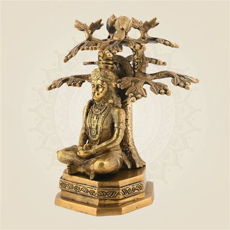 9.5 Inch Brass Hanuman Idol Under Kadamba | Don’t Miss Out