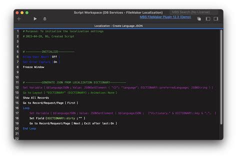 Localization in FileMaker | DB Services