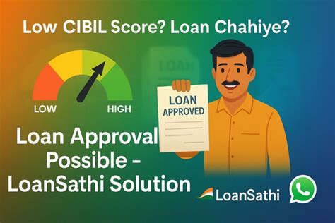 Low CIBIL Score Par Loan Kaise Milega – LoanSathi Solution | Loansathi ...
