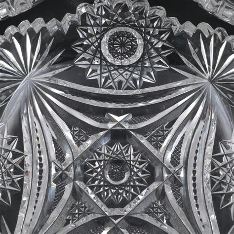 L. Straus & Sons "Richmond" American Brilliant Cut Glass Ice Cream ...