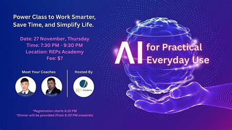AI for Practical Everyday Use (27 Nov), REPs Academy, Singapore, 27 ...