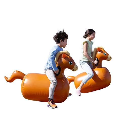 Buy Hearthsong Hop 'n Go Inflatable Bouncing Ride-On, 48" L x 20" W x ...