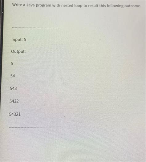 Nested Loop Exercises 的图像结果