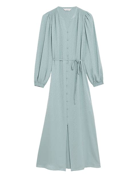 Buy Jacquard Satin Long Nightdress at Marks & Spencer