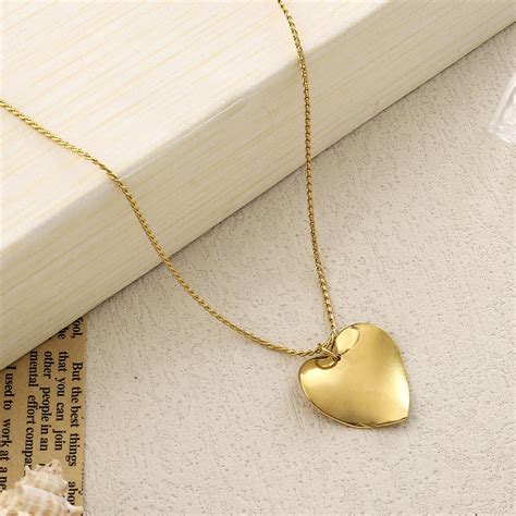Croocked Heart Gold Necklace | Salty – Salty Accessories