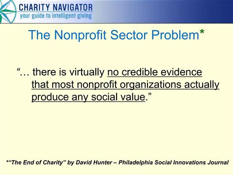 Charity Navigator's CEO Debates Hudson Institute Director on the Realities of Ranking Charities ...