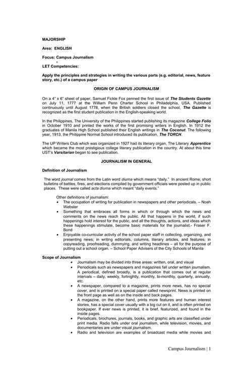 Campus Journalism (15 of 16) | PDF