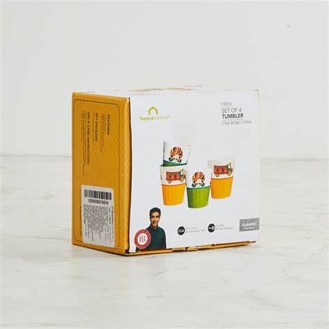 Buy Fiesta Printed Tea Cup - Set of 4 Pcs from Home Centre at just INR ...