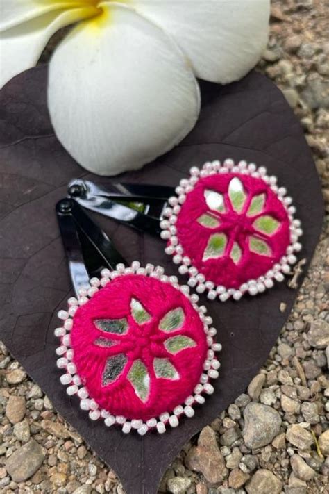 Antarang Handcrafted Black Tic Tac Pins By Divyang & Rural Women- Dark ...