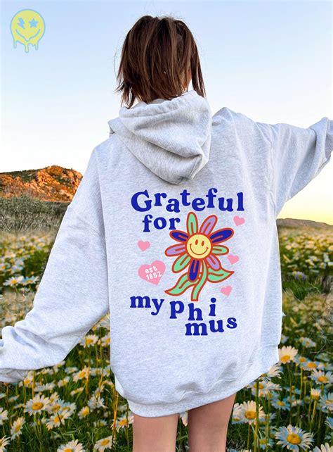 Phi Mu Grateful for My Design | Phi Mu Trendy Sorority Hoodie | Greek ...