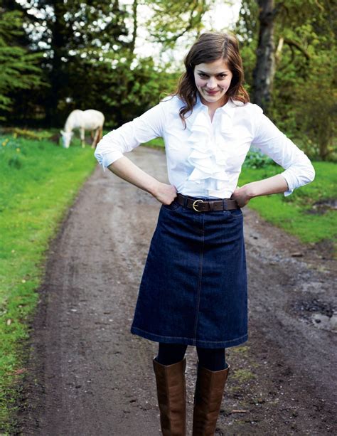 25 grown up ways to wear a denim skirt - Page 6 of 11 ...