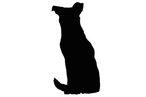 Sitting Dog Silhouette, Shepherd Dog Graphic by gornidesign · Creative Fabrica