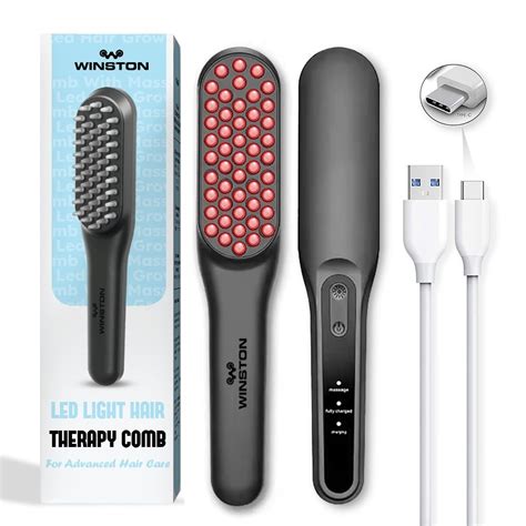 Buy Winston Rechargeable Electric Led Comb for Hair Therapy and Growth ...