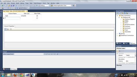 Image result for How to Create a Table Visual Studio